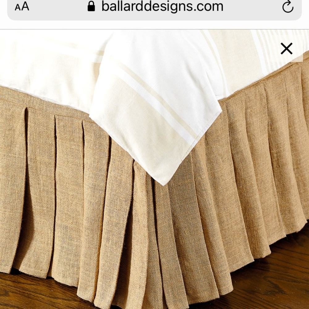 Ballard Designs Tan Bed Skirt